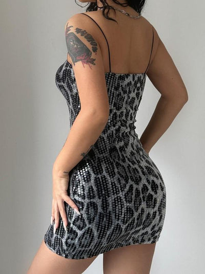 LEO MINI DRESS - GREY