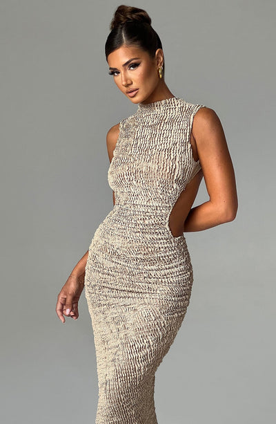 CAPRI MIDI DRESS – Beige