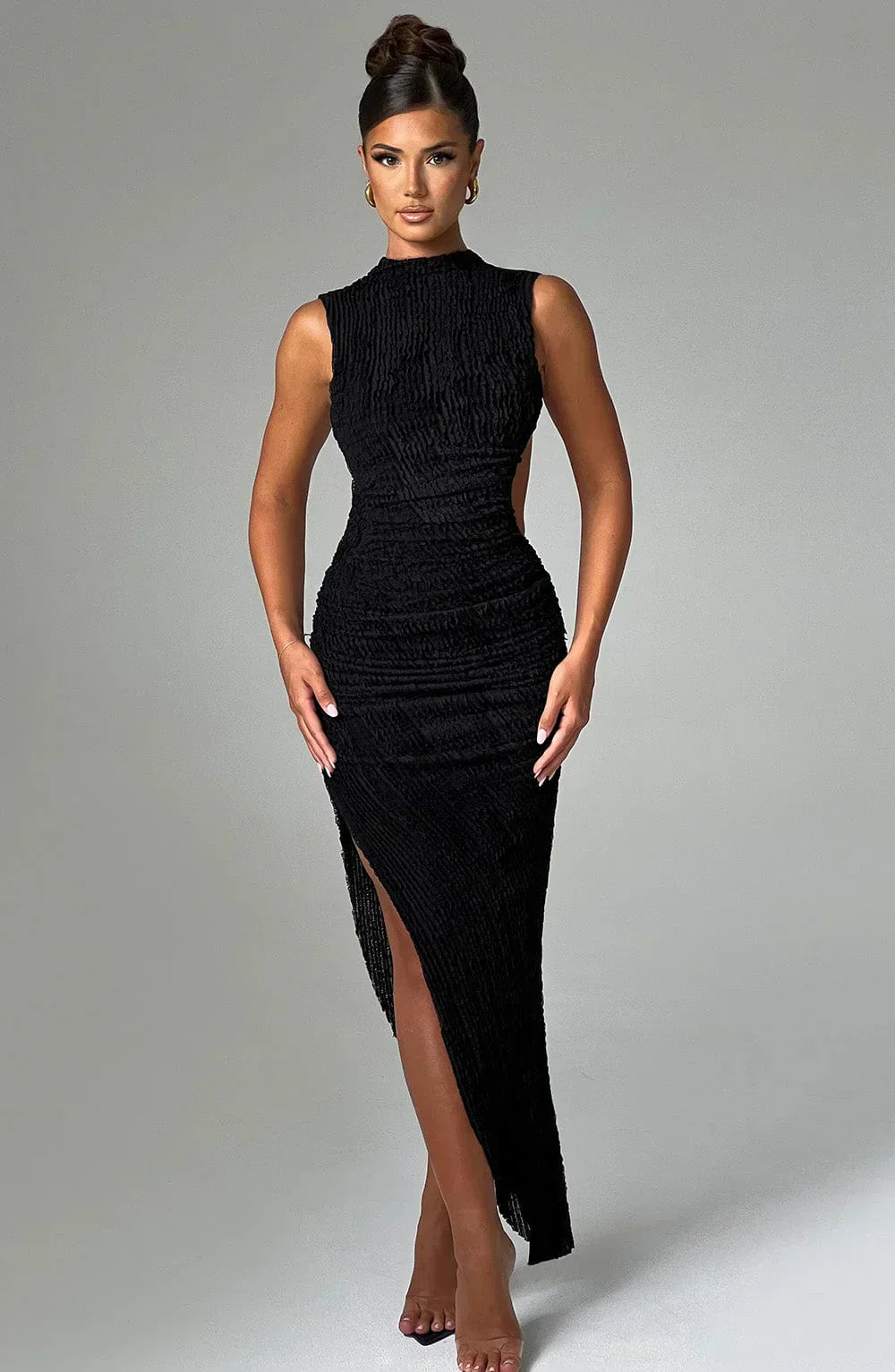 CAPRI MIDI DRESS – BLACK