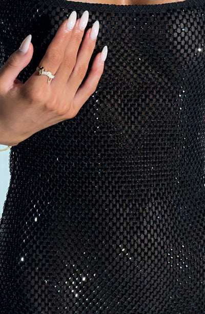 ATHENA MINI DRESS - BLACK